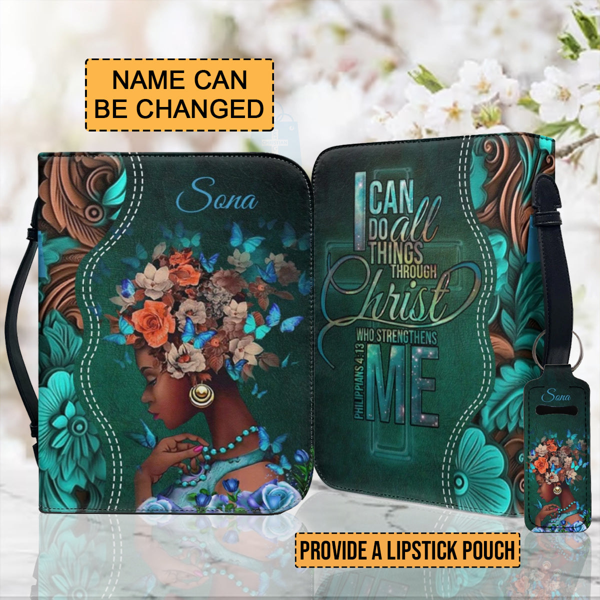 Personalized Philippians 4:13 Bible Cover