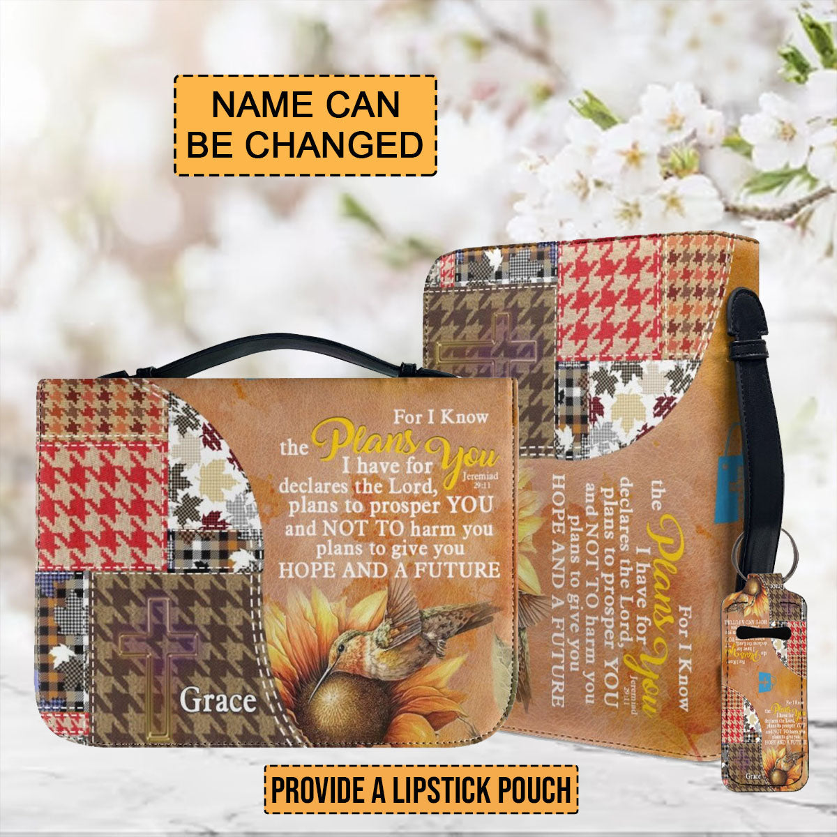 Promise Patchwork Personalized Bible Cover