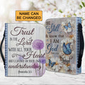 Personalized Be Still Butterfly Bible Cover