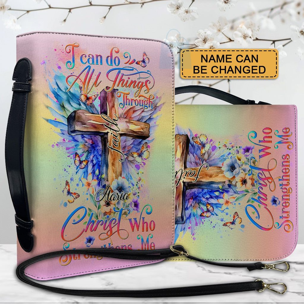 Personalized Rainbow Scripture Bible Cover