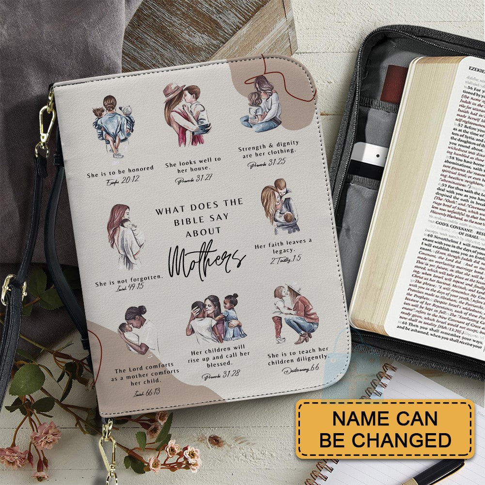 Personalized Scripture Guide Bible Cover for Mom