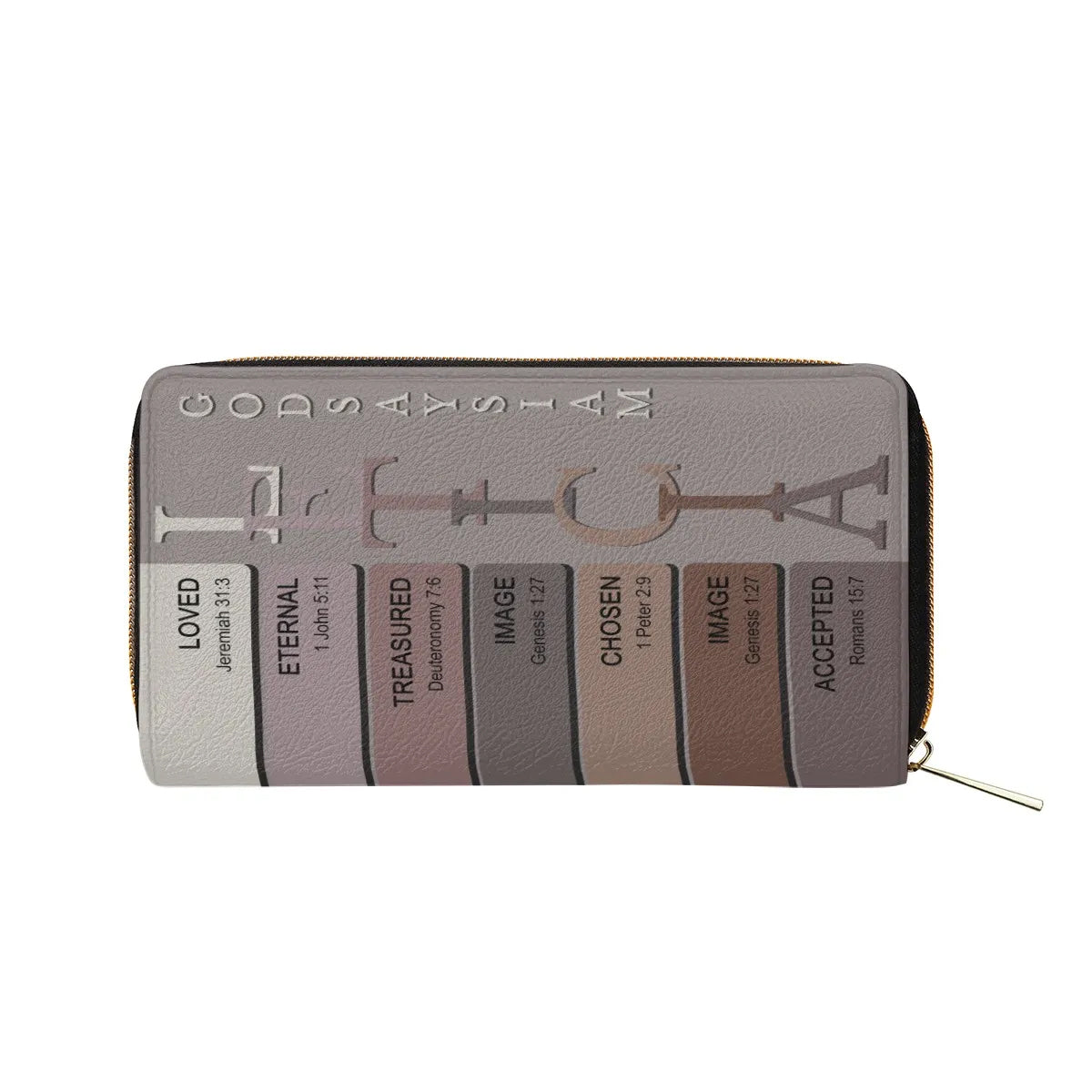 God Says I Am Custom Name Cosmetic Bag