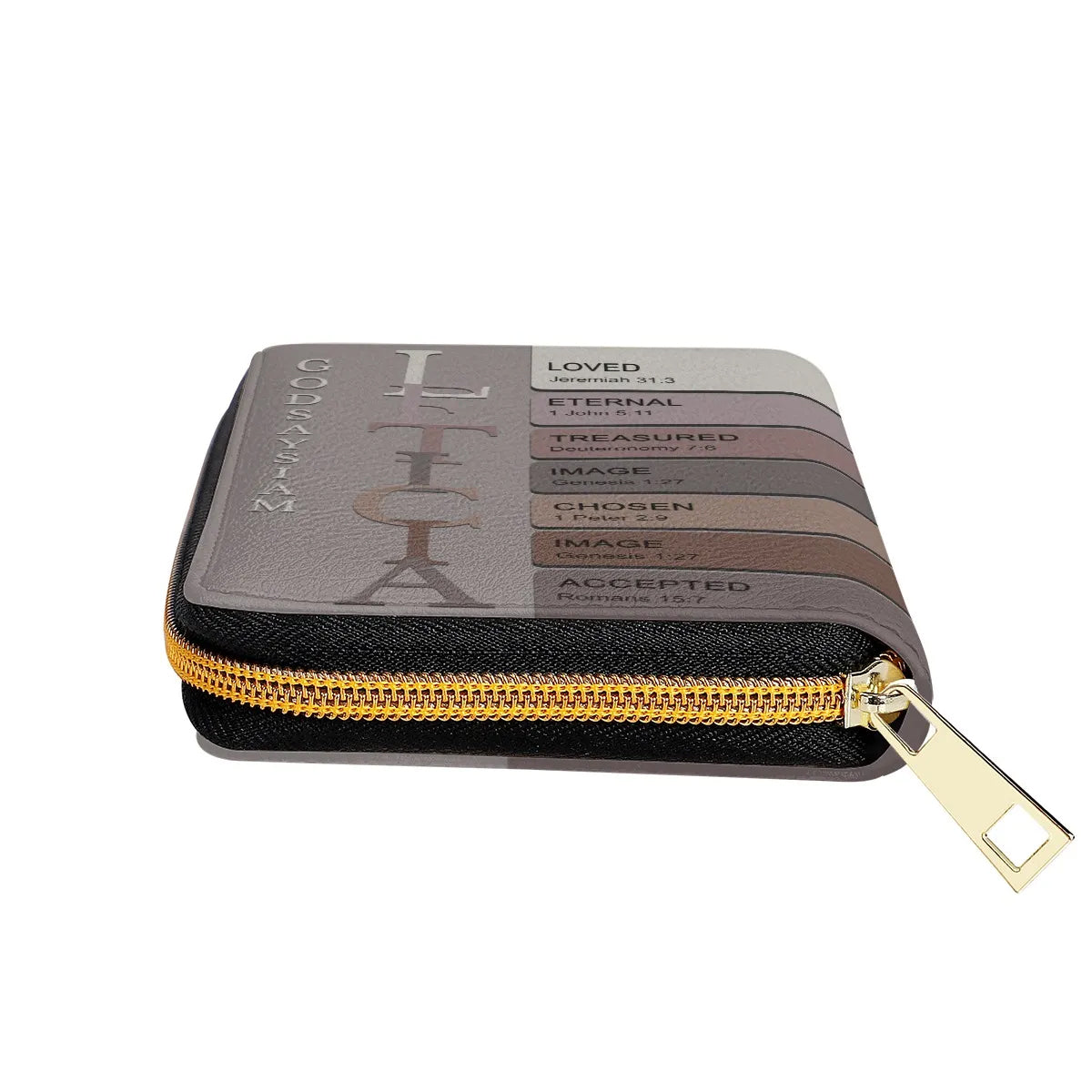 God Says I Am Custom Name Cosmetic Bag