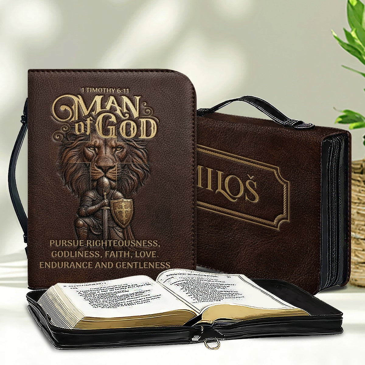 Personalized Way Maker Bible Cover for Men