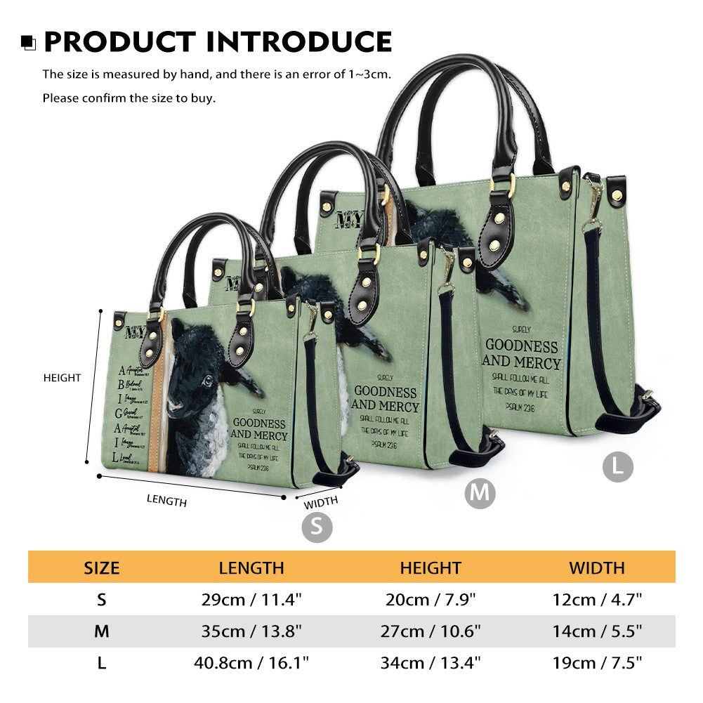 Personalized Christian Leather Handbag