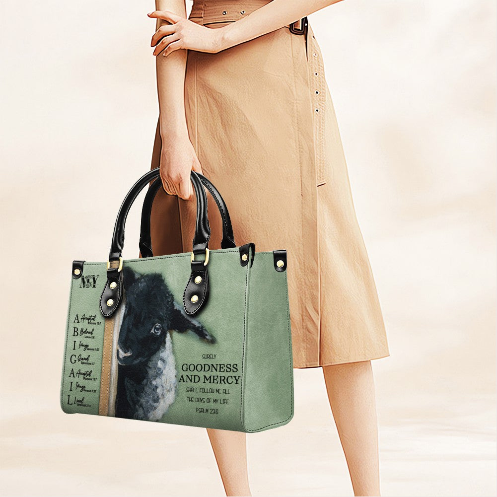 Personalized Christian Leather Handbag