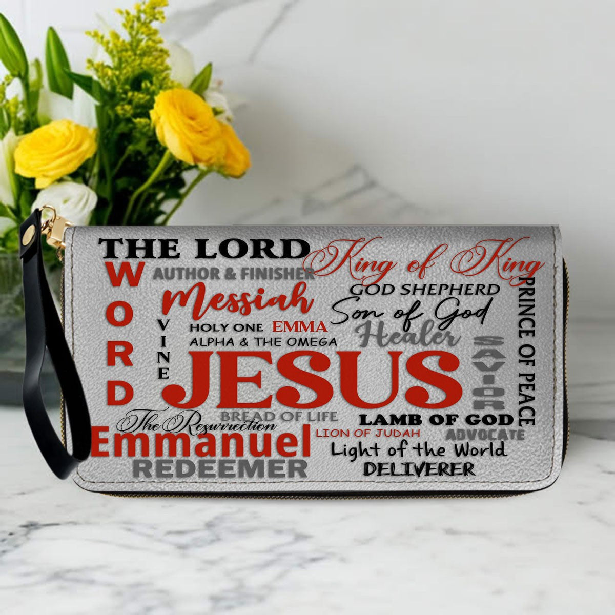 Personalized Christian Faith Leather Handbag