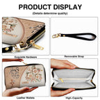 Personalized Beige Cross Handbag & Wallet Set