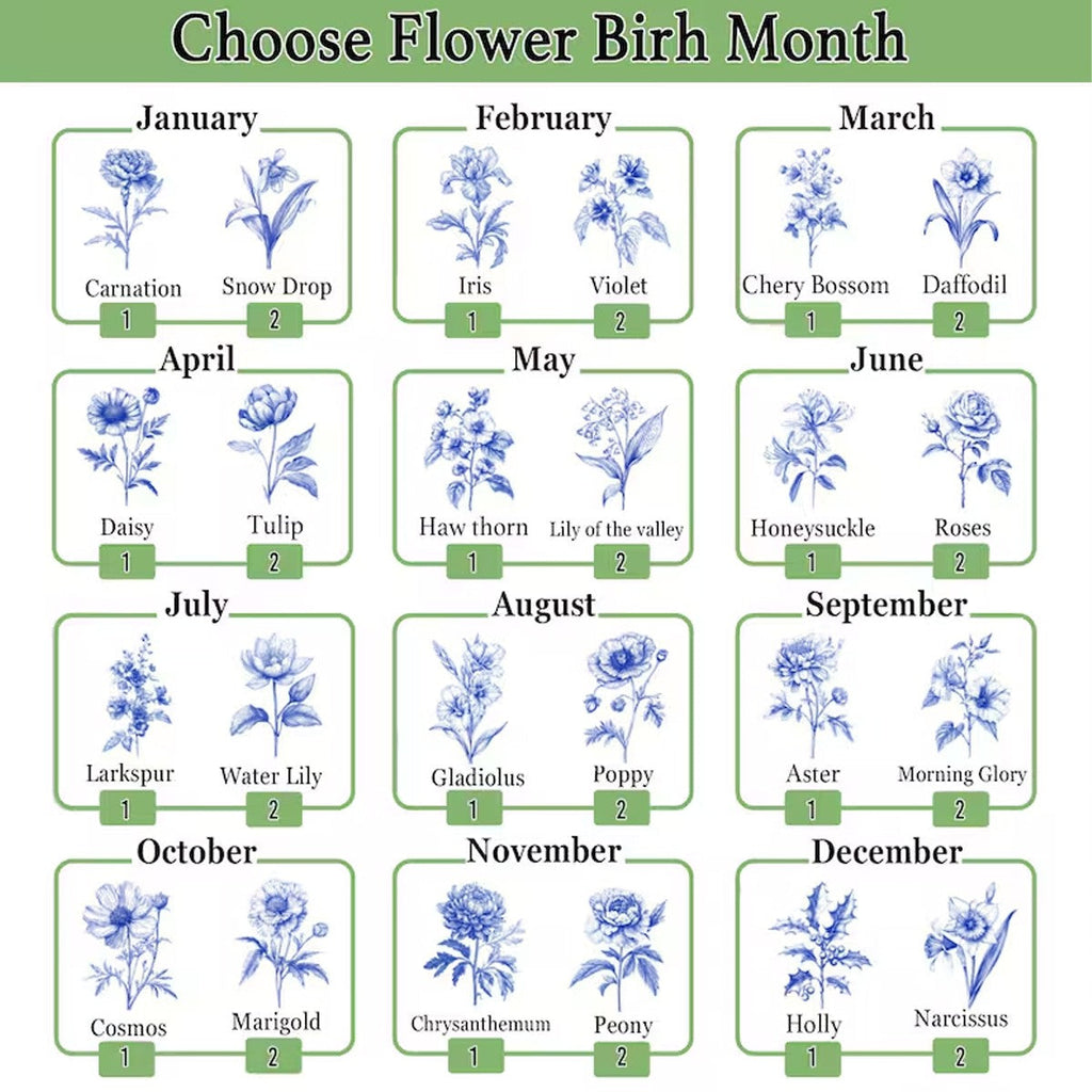 Personalized Name & Birth Flower Bible Cover