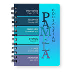 Personalized Purple "God Says I Am" Leather Prayer Journal