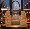 Personalized Way Maker Butterfly Leather Bag