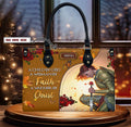 Child Of God Woman Of Faith Leather Handbag