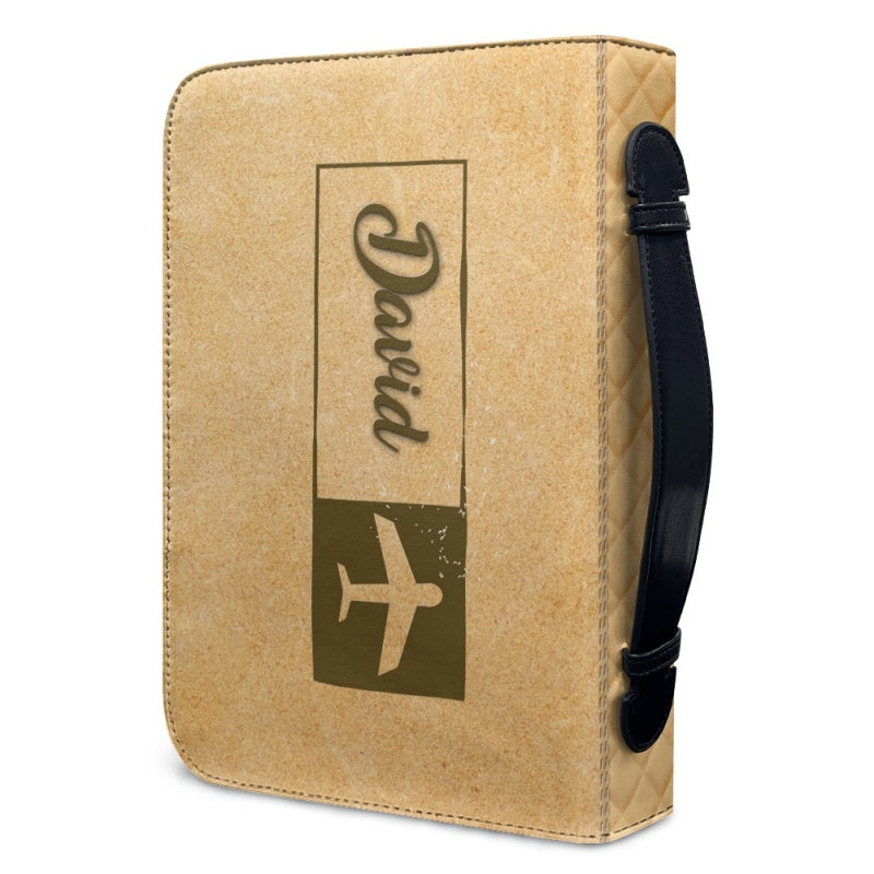 To My Son Personalized Leather Bible Cover