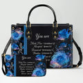 Personalized Bible Verse Leather Handbag