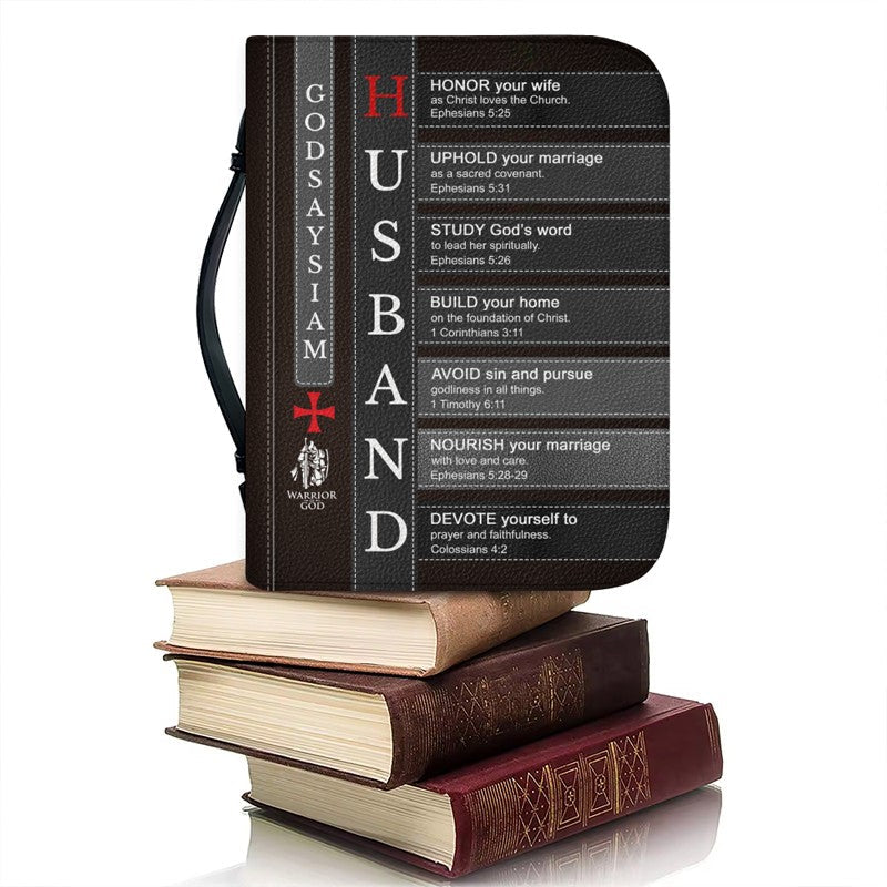 Personalized Bible Cover for Husband