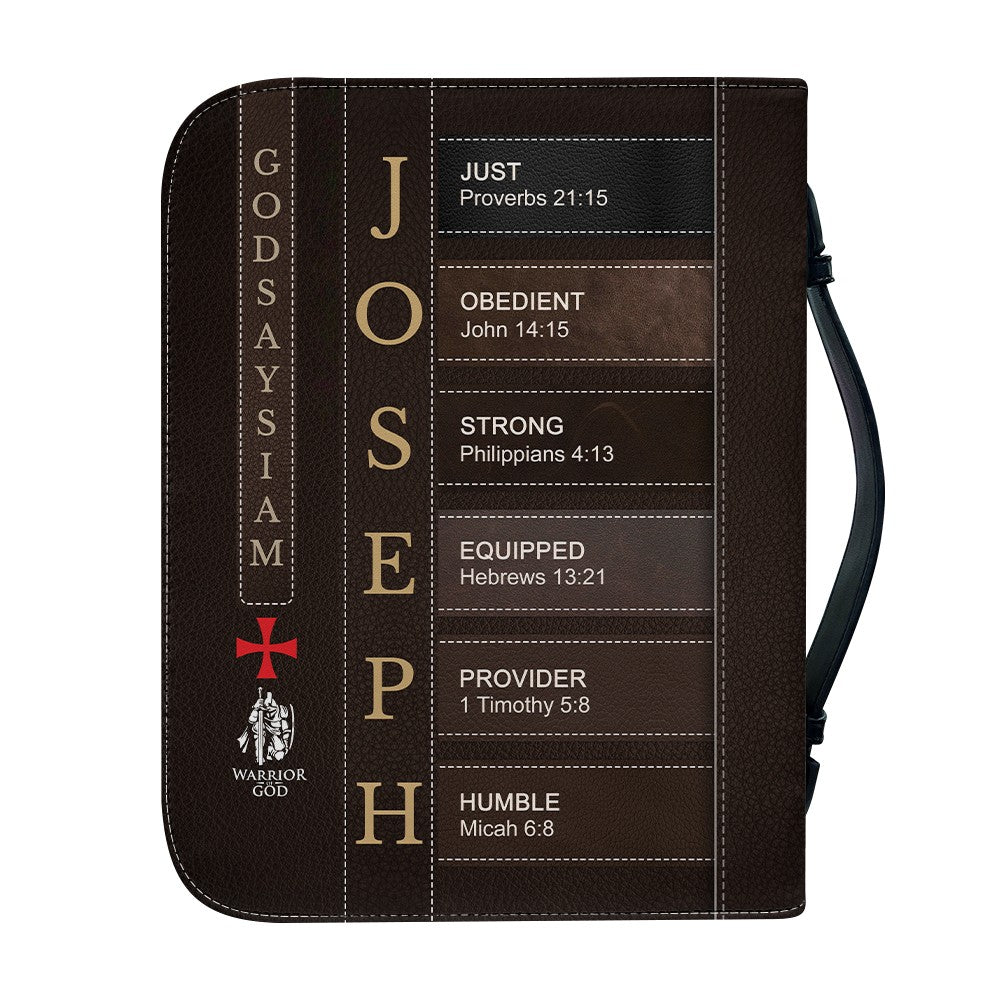 Personalized Warrior of God Bible Cover for Men