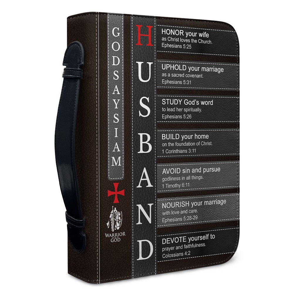 Personalized Bible Cover for Husband
