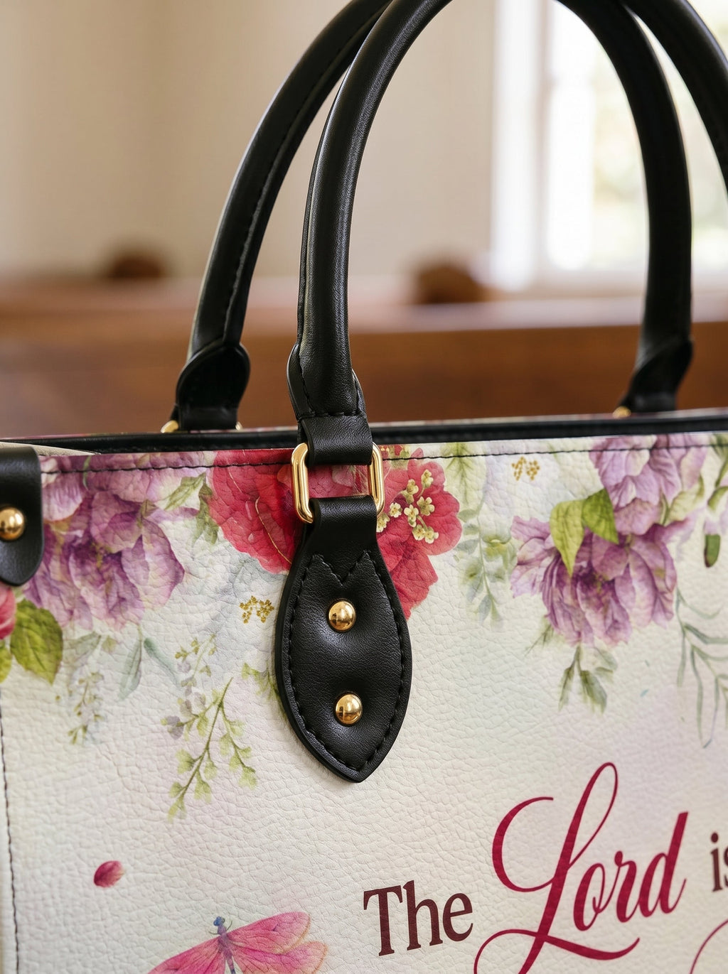 Melody Psalm 118:14 Christian Leather Handbag