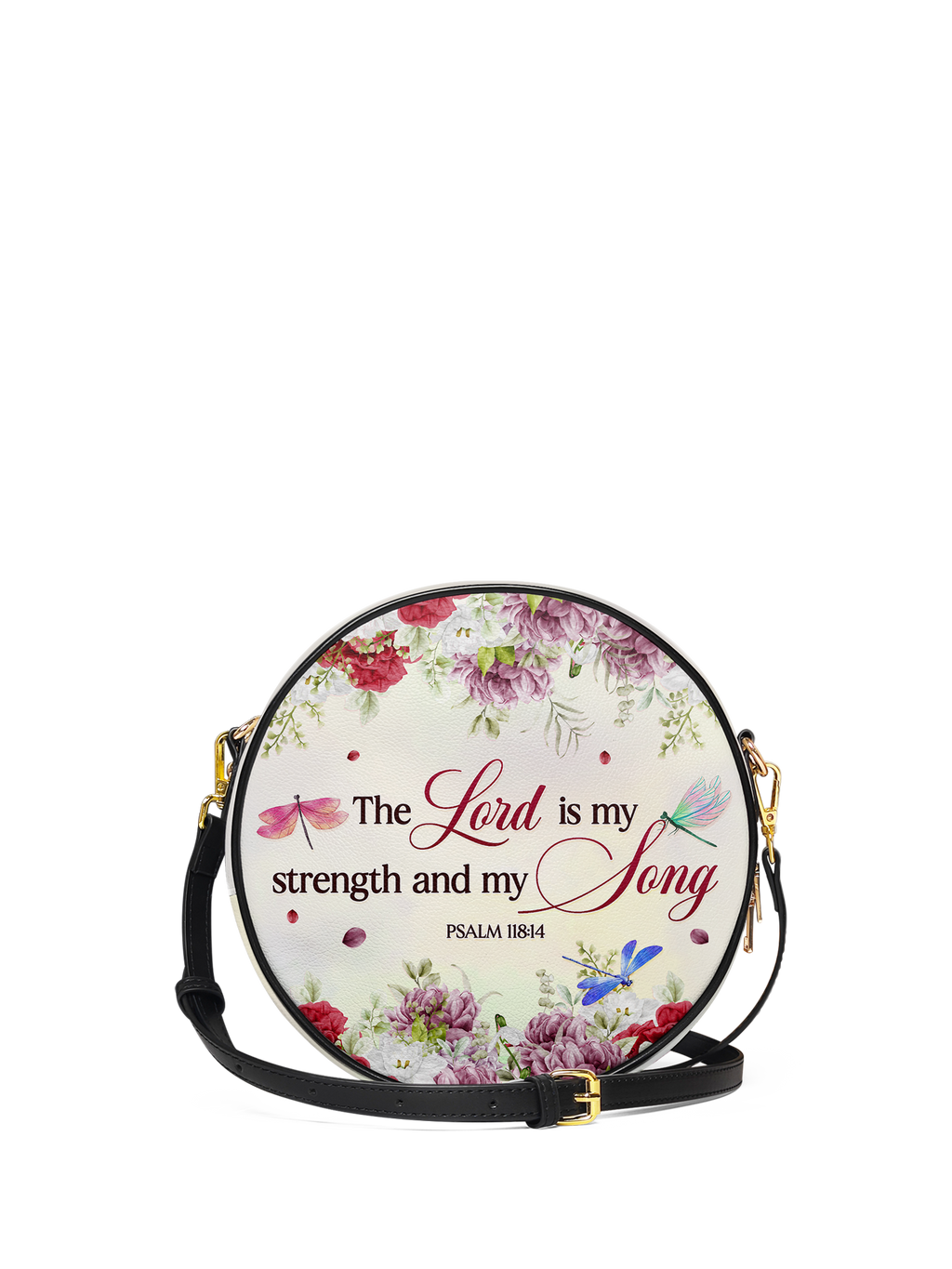 Psalm 118:14 Melody Circle Crossbody Bag
