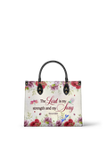 Melody Psalm 118:14 Leather Handbag