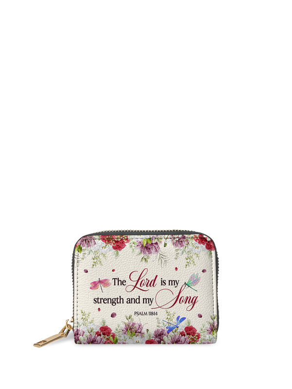 Melody Psalm 118:14 Bible Verse Mini Wallet