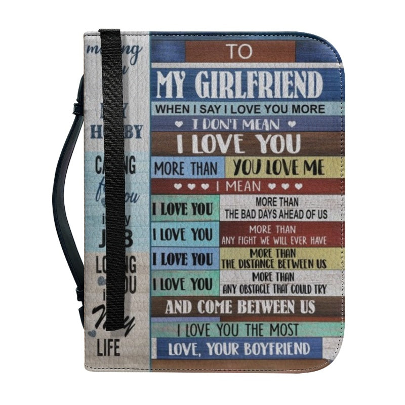 Personalized To My Girlfriend Bible Cover