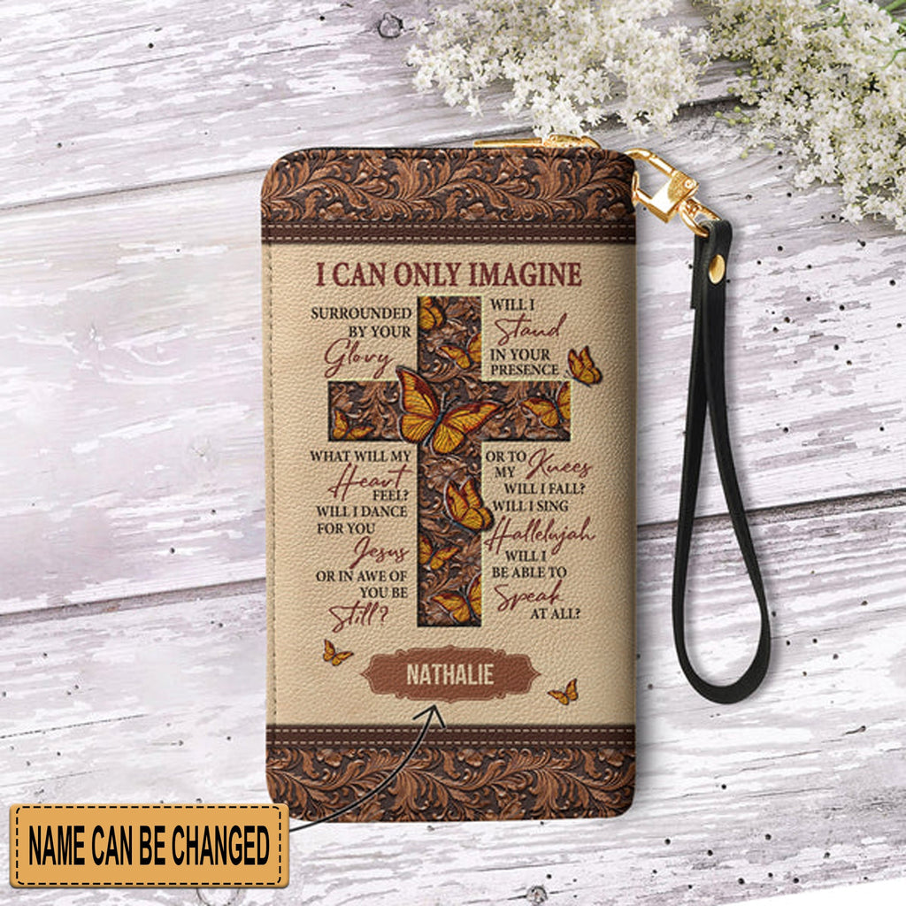 I Can Only Imagine Butterfly Clutch Purse