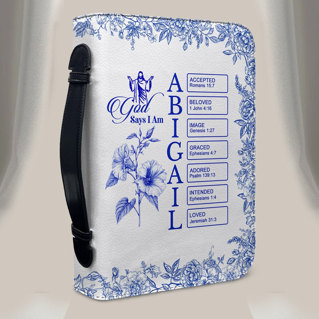Personalized Name & Birth Flower Bible Cover