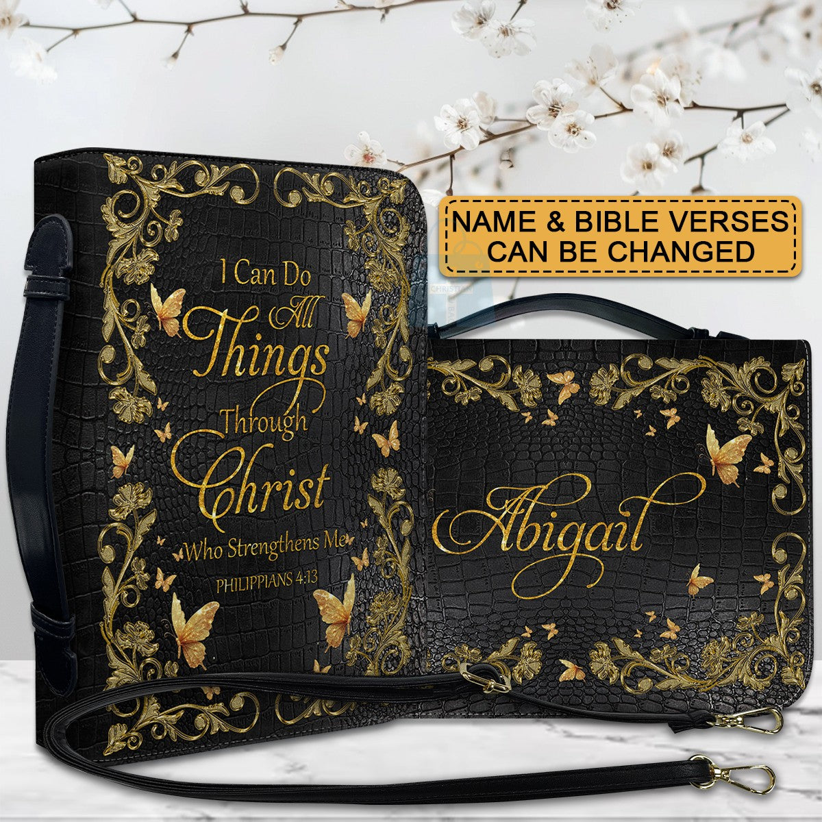 Personalized Bible Cover - I Can Do All Things