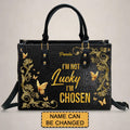 Personalized 'I'm Chosen' Christian Leather Handbag
