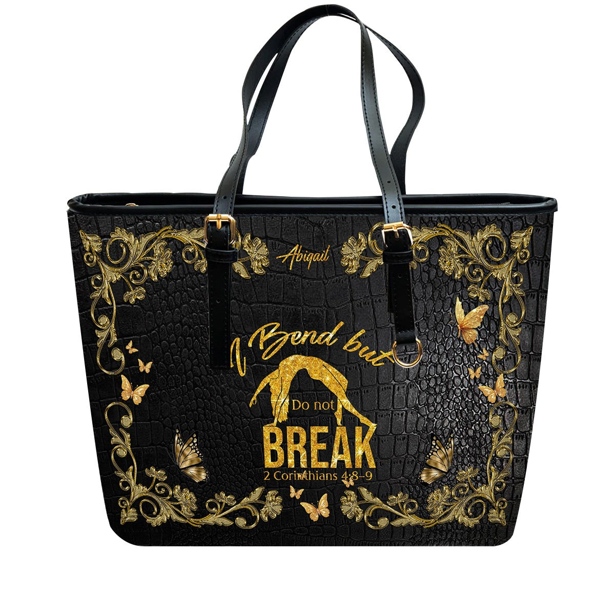 Personalized I Bend But Do Not Break Tote Bag