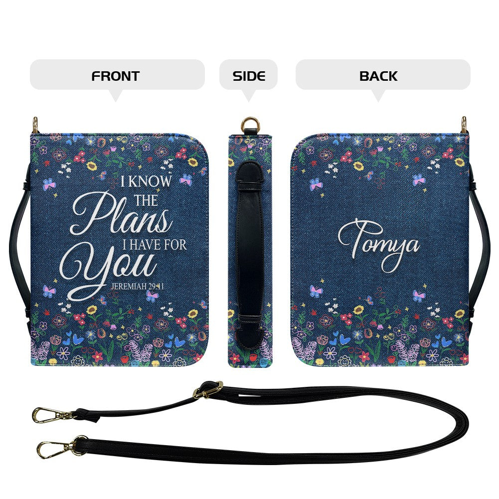 Personalized I Know The Plans Bible Cover
