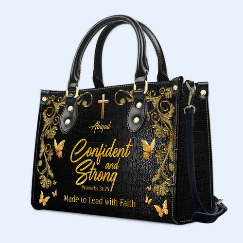 Bold Christian Leather Tote Bag - Type D