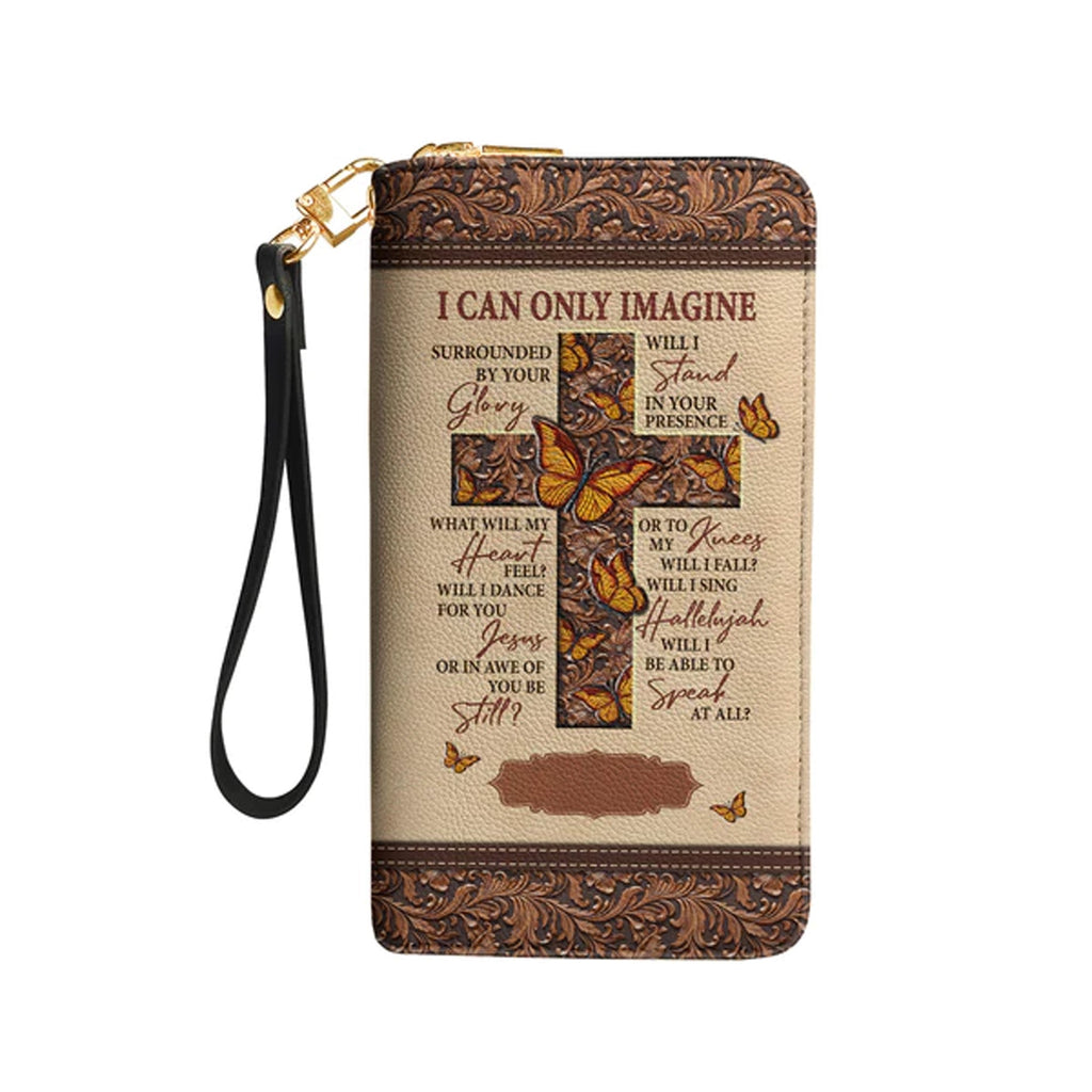 I Can Only Imagine Butterfly Clutch Purse