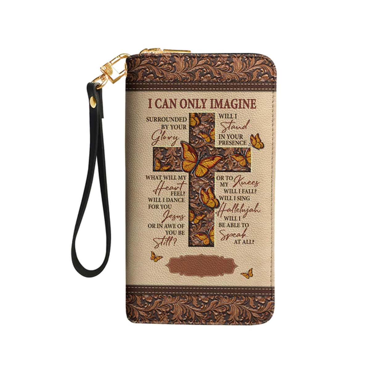 I Can Only Imagine Butterfly Clutch Purse