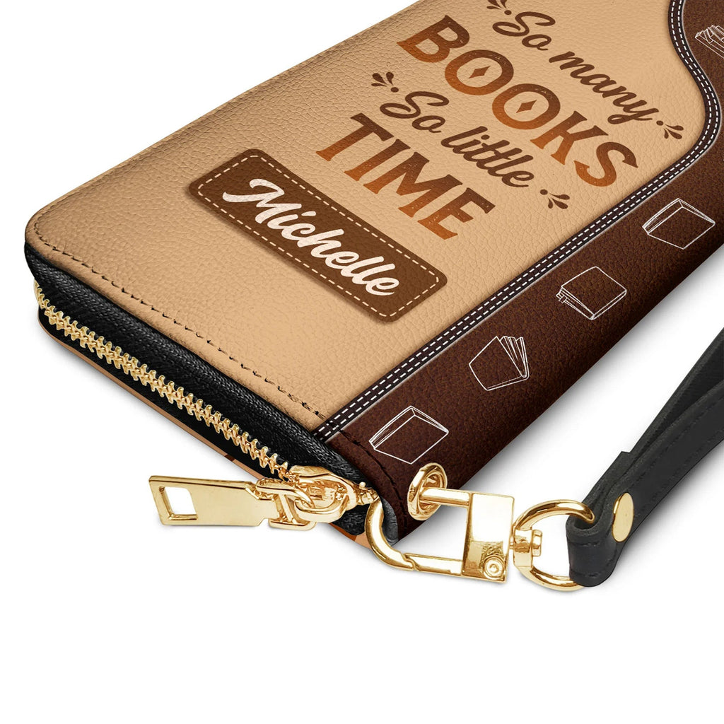 So Many Books Personalized Clutch Purse