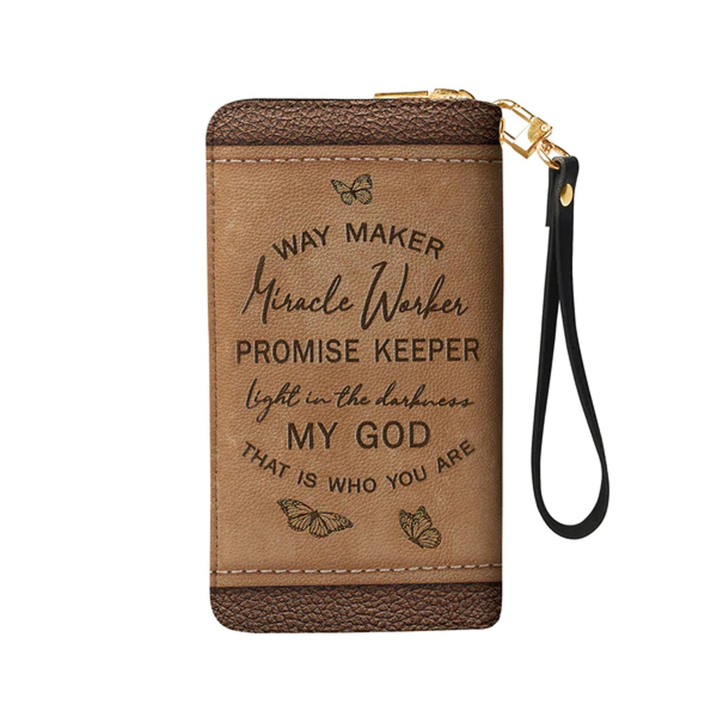 Personalized Way Maker Butterfly Clutch Purse
