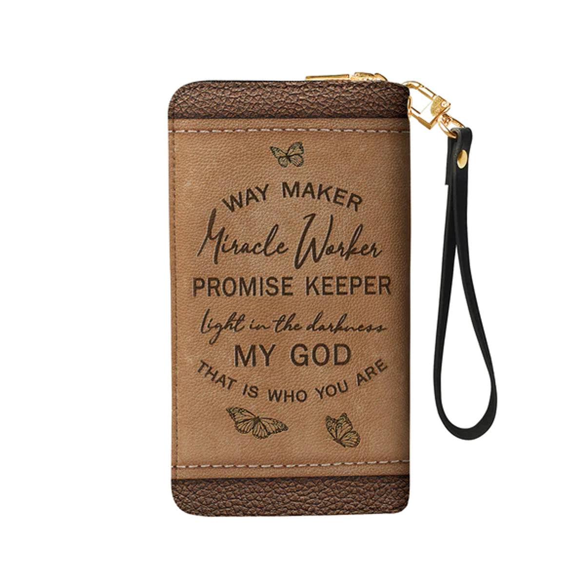 Personalized Way Maker Butterfly Clutch Purse