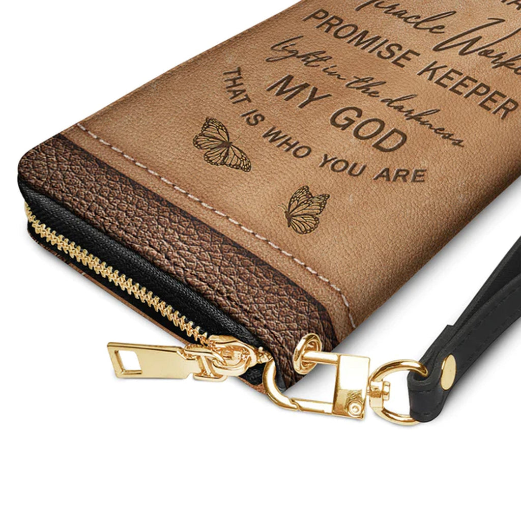 Personalized Way Maker Butterfly Clutch Purse