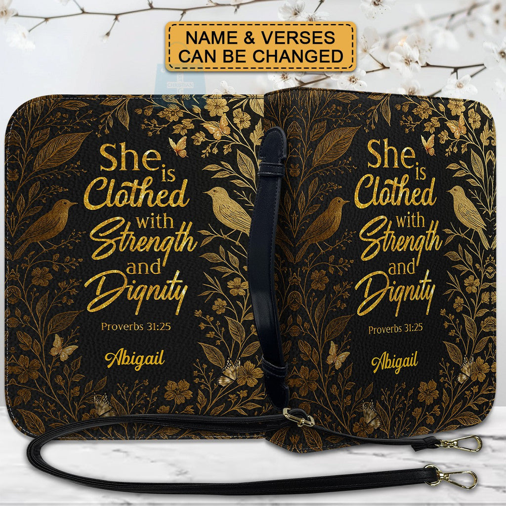 Floral Personalized Bible Cover for Women