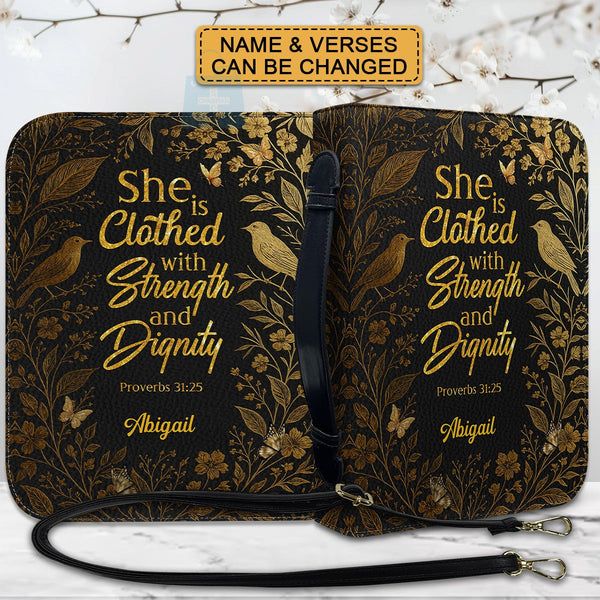 Floral Personalized Bible Cover for Women