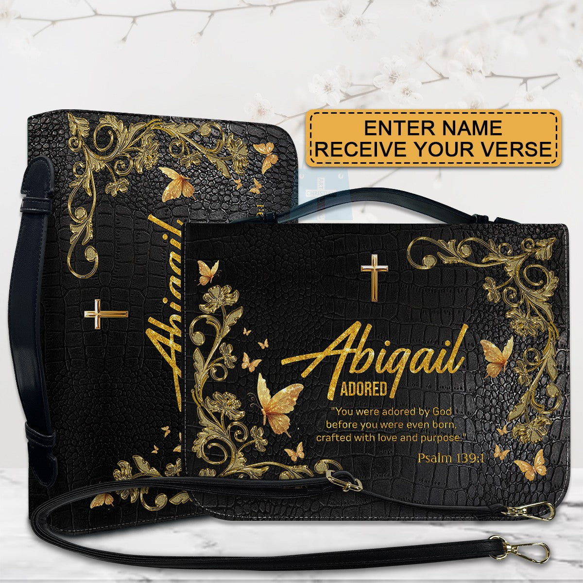 Personalized Name Meaning Bible Cover