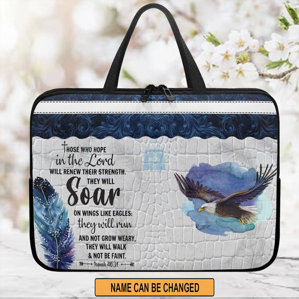 Those Who Hope in the Lord Custom Laptop Bag
