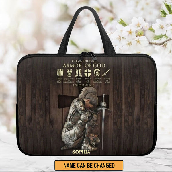 Personalized Armor of God Laptop Bag