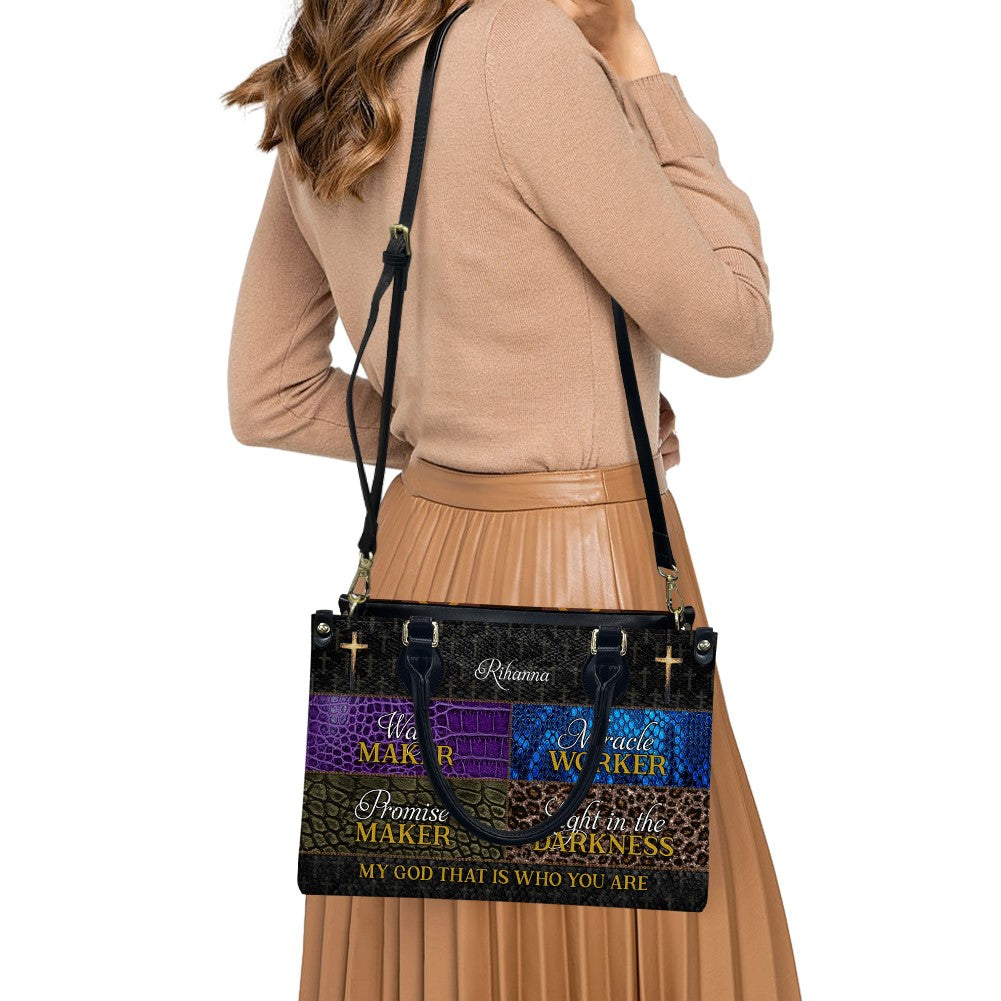 Way Maker Personalized Christian Leather Handbag