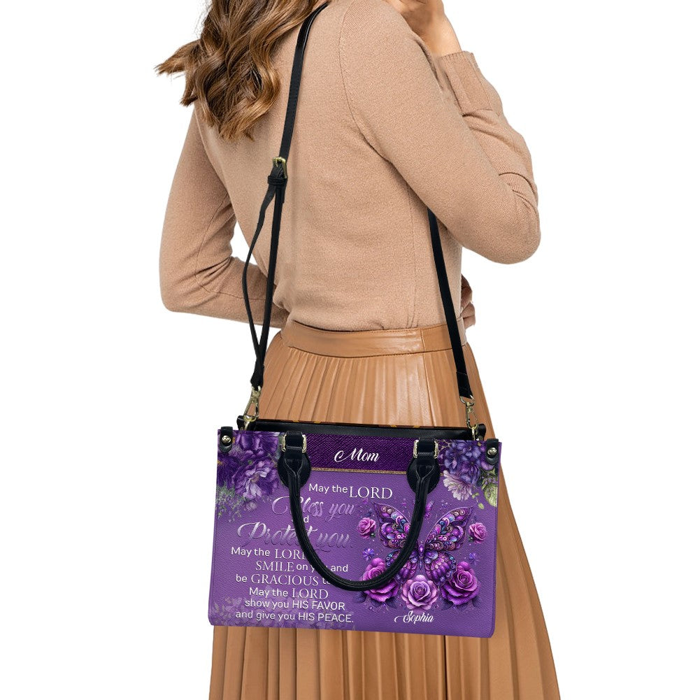 Custom Engraved Christian Leather Handbag