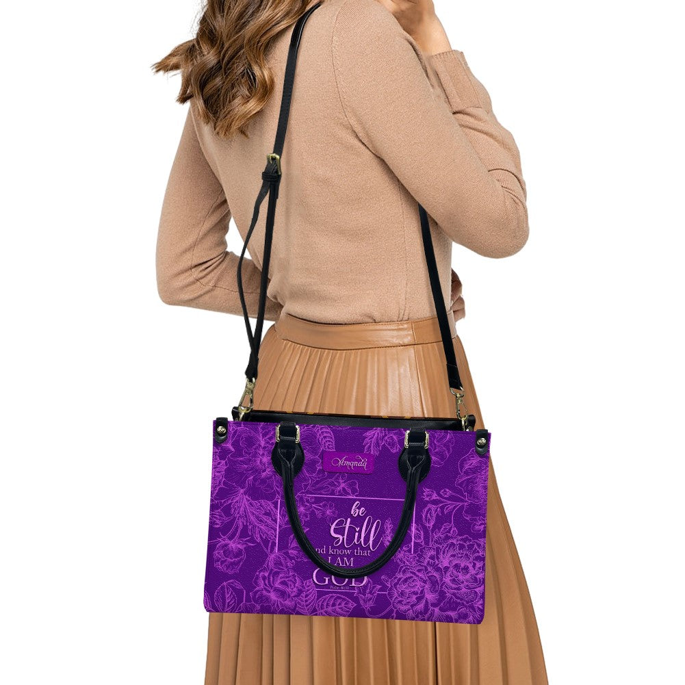 Personalized Christian Leather Handbag