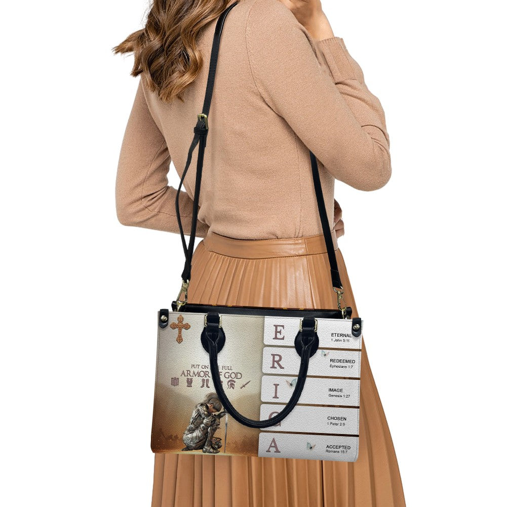 Custom Name Sacred Meaning Leather Handbag