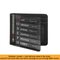 Personalized Bible Verse Leather Wallet for Men