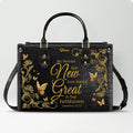 His Mercies Are New Personalized Leather Tote